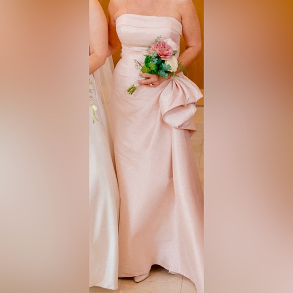 Champagne color Terani Couture gown - Picture 4 of 7
